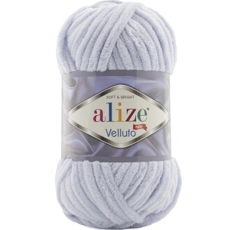 Alize Velluto Kadife Örgü İpi 416 Gri Rengi - Alize