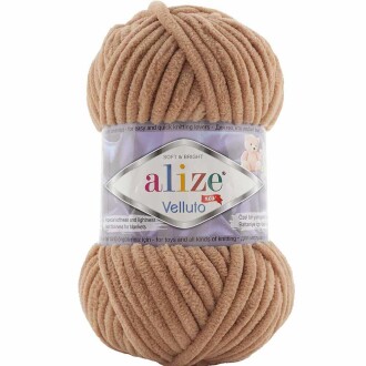 Alize Velluto Kadife Örgü İpi 429 Deve Tüyü Rengi - Alize