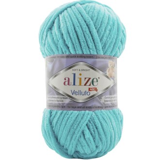 Alize Velluto Kadife Örgü İpi 490 Cam Göbeği Rengi - Alize