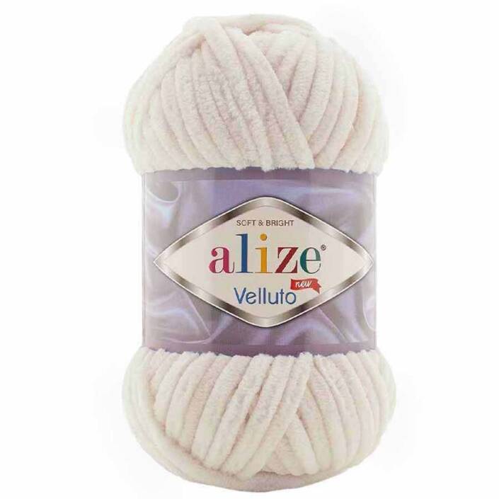 Alize Velluto Kadife Örgü İpi 599 Bej Rengi - 1