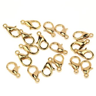 Altın Renk Papağan Klips 10 Adet - Orivyum