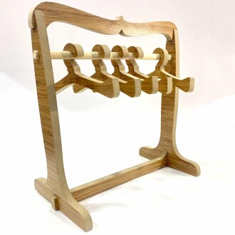 Amigurumi Ahşap Askılık Standı ( 4 Askılık Hediyeli ) M50 - Orivyum