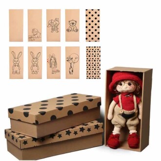 Amigurumi Kapaklı Kutu 35x15x10 ( 1 Adet ) E-Ticaret Kolisi - Orivyum