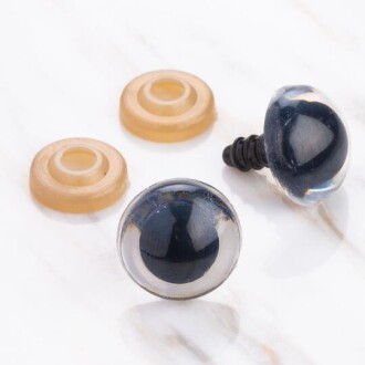 Amigurumi Kilitli Göz Şeffaf Siyah 14 Mm ( 5 Çift ) - Orivyum