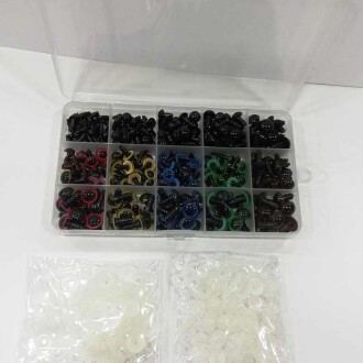 Amigurumi Kilitli Göz Seti Renkli ( 150 Çift ) - Kutu Hediyeli - 2