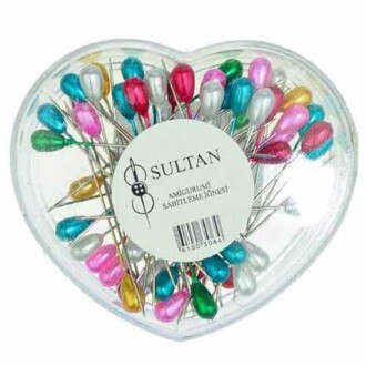 Amigurumi Sabitleme İğnesi Kalp Kutulu ( 40 Adet ) - Orivyum