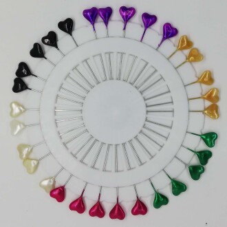 Amigurumi Sabitleme İğnesi Kalpli ( 30 Adet ) - Orivyum