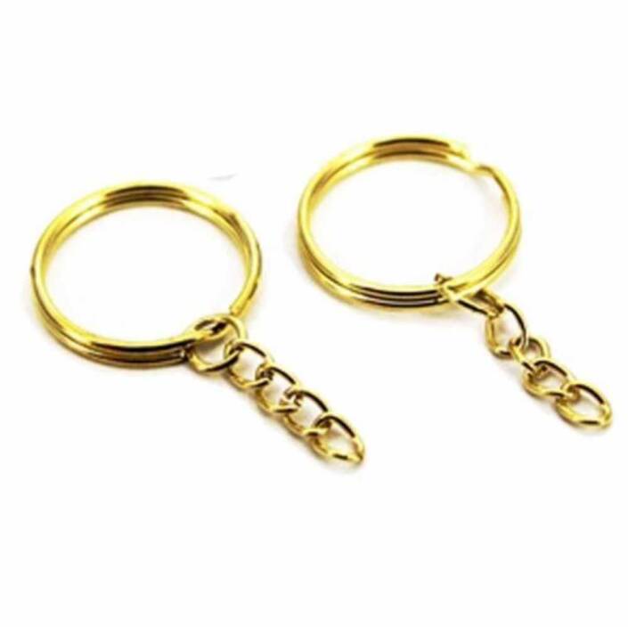 Anahtarlık halka küçük 1000 Adet Altın - 1