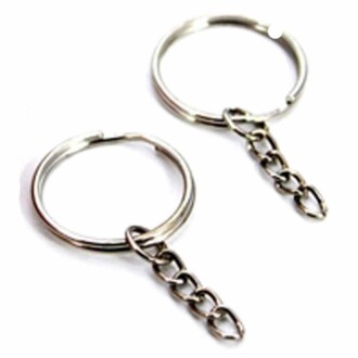 Anahtarlık halka küçük 1000 Adet Gümüş - Orivyum