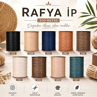 Apple Yumuşak Rafya İpi ( 100 Gram ) 41 Lacivert - 2