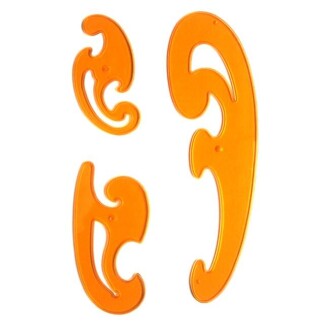 Ark Pistole Set Sablon 3lu Set Cetvel Takımı - Ark