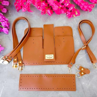 Asma Köprü Model Deri Çanta Seti Çok Parçalı - Orivyum