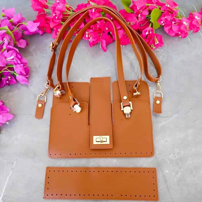 Asma Köprü Model Deri Çanta Seti Çok Parçalı - 3