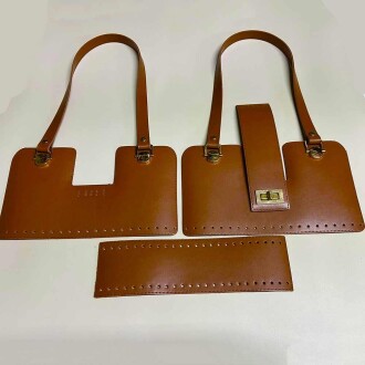 Asma Köprü Model Deri Çanta Seti Çok Parçalı - 5