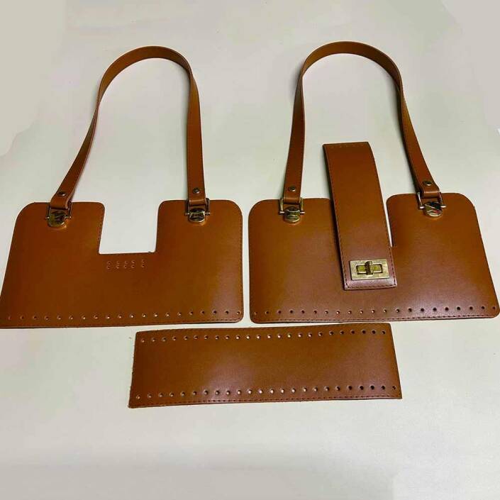 Asma Köprü Model Deri Çanta Seti Çok Parçalı - 5