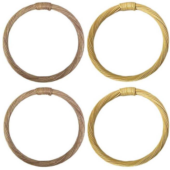 Bambu Çanta Sapı Rattan ( 1 Set ) - 7