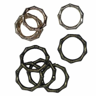 Bambu Model Metal Çanta Halkası Yaylı ( 10 Adet ) - Orivyum