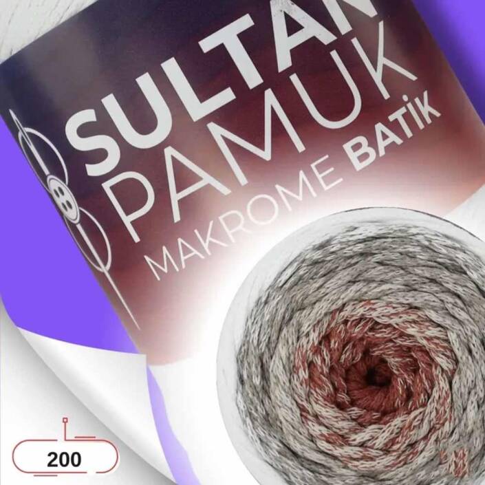 Batik Pamuk Makrome İpi No:200 ( 250 Gram ) - 1