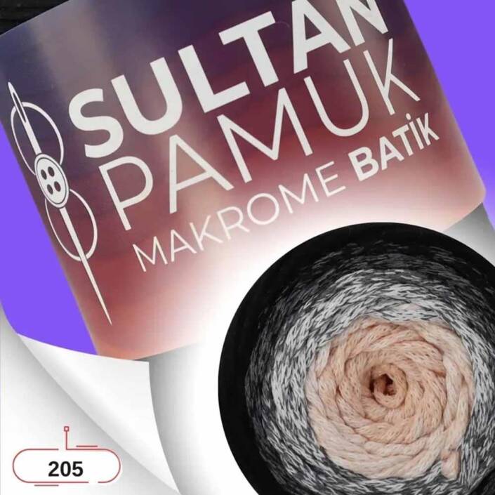 Batik Pamuk Makrome İpi No:205 ( 250 Gram ) - 1