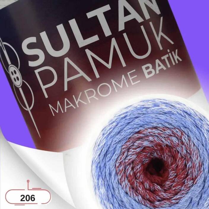 Batik Pamuk Makrome İpi No:206 ( 250 Gram ) - 1