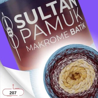 Batik Pamuk Makrome İpi No:207 ( 250 Gram ) - Orivyum