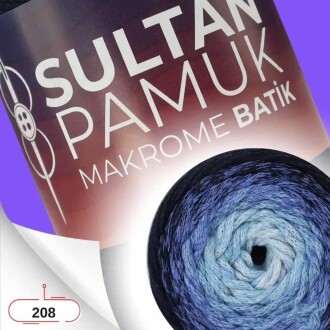 Batik Pamuk Makrome İpi No:208 ( 250 Gram ) - Orivyum