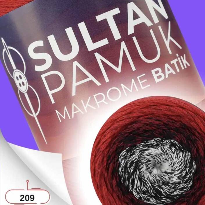 Batik Pamuk Makrome İpi No:209 ( 250 Gram ) - 1