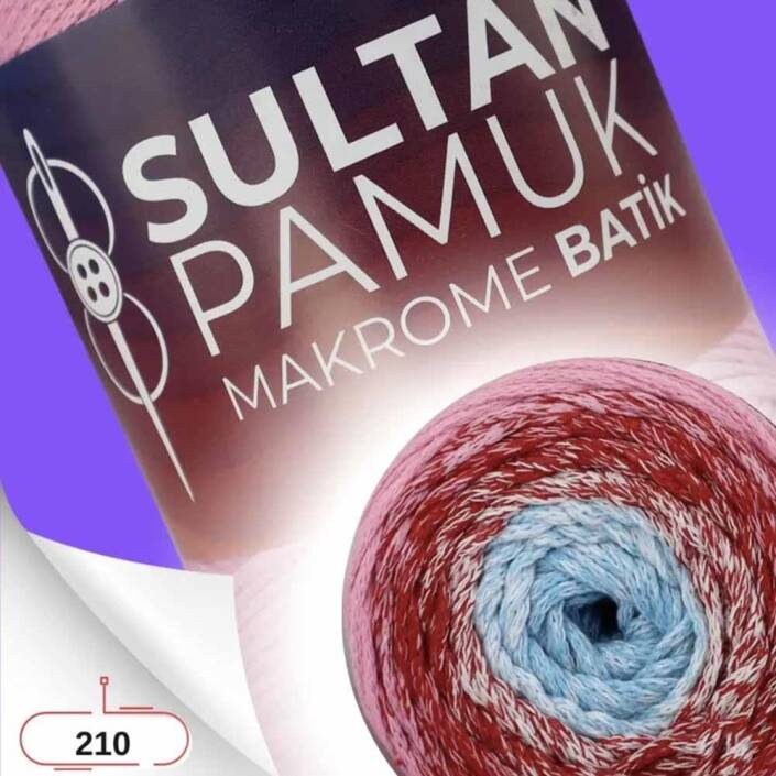 Batik Pamuk Makrome İpi No:210 ( 250 Gram ) - 1