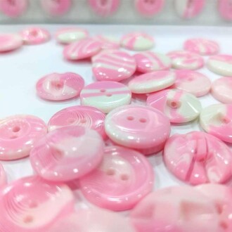 Bebe Düğmesi ( 6 Adet ) B25 Pembe - Orivyum