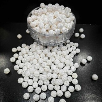 Böğürtlen Boncuk 14 Mm ( 500 Gram ) Beyaz - Orivyum