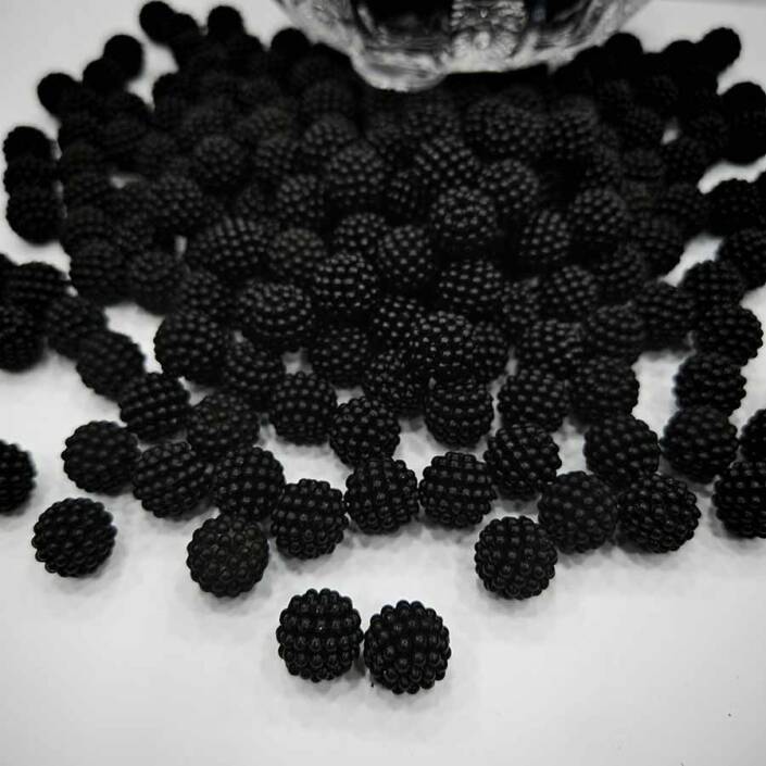 Böğürtlen Boncuk 14 Mm ( 500 Gram ) Siyah - 2