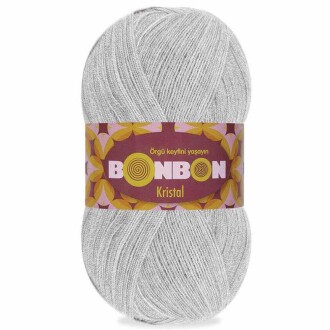 Bonbon Kristal Örgü Lif İpi 98233 Açık Gri - Nako