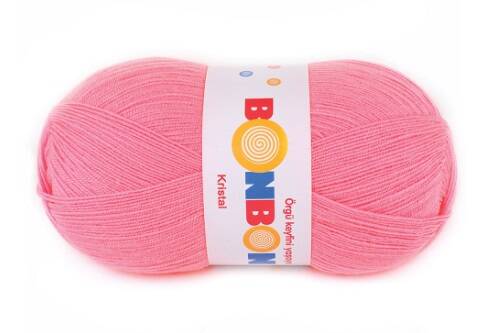 Bonbon Kristal Örgü Lif İpi 98239 Gül Pembe - 1