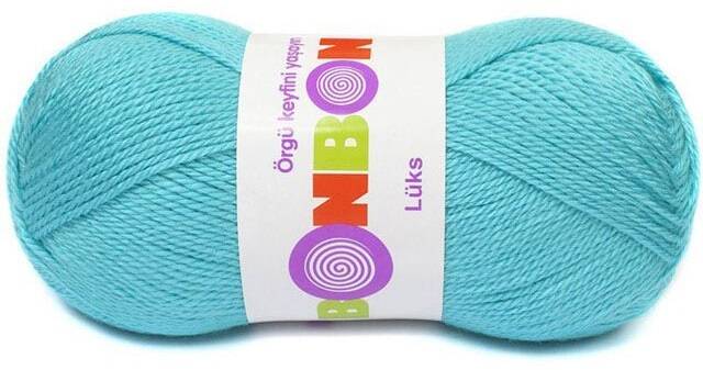 Bonbon Lüks Örgü Patik İpi 98238 Turkuaz - 1