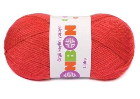 Bonbon Lüks Örgü Patik İpi 98273 Alev Kırmızı - 1