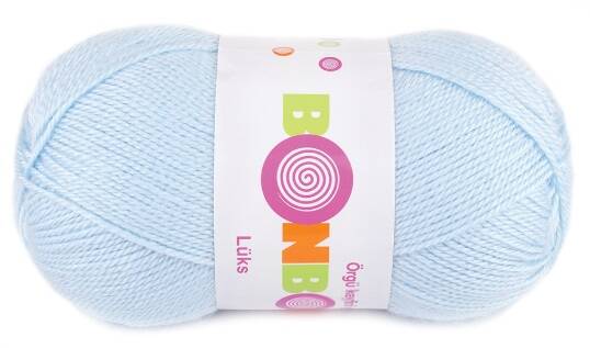 Bonbon Lüks Örgü Patik İpi 98328 Bebe Mavisi - 1