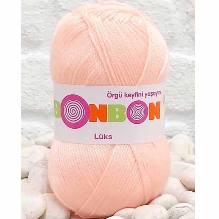 Bonbon Lüks Örgü Patik İpi 98335 Somon - 1