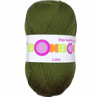 Bonbon Lüks Örgü Patik İpi 98686 Haki - Nako