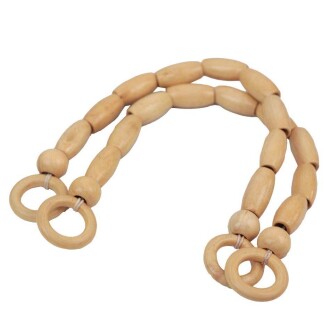 Boncuklu Çanta Sapı AS01 Ham Renk - Orivyum