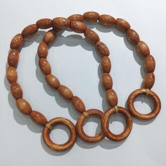 Boncuklu Çanta Sapı AS01 Kahverengi - Orivyum