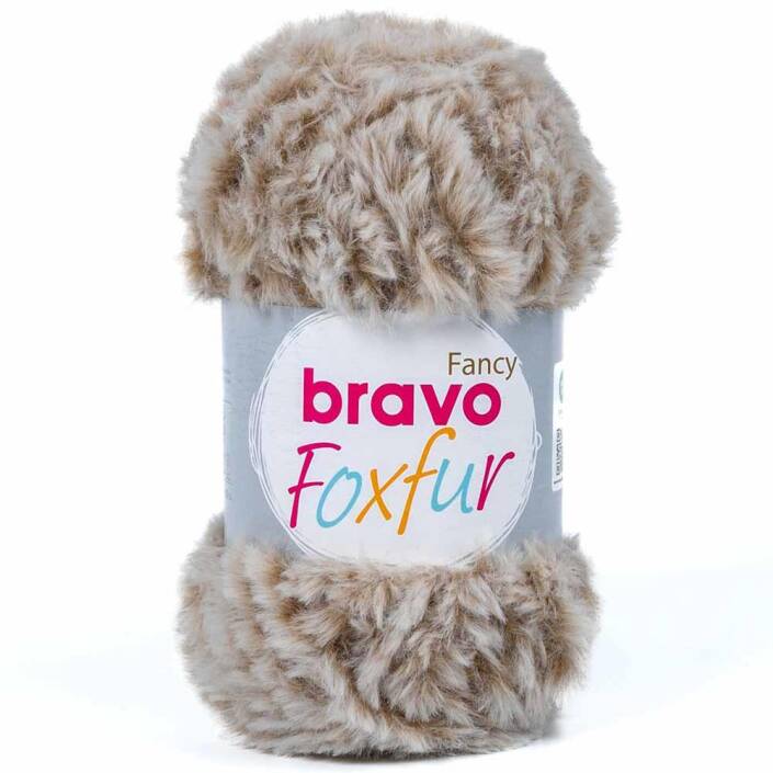 Bravo Foxfur Tavşan Tüyü 78A Krem Peluş İp ( 100 Gram ) - 1