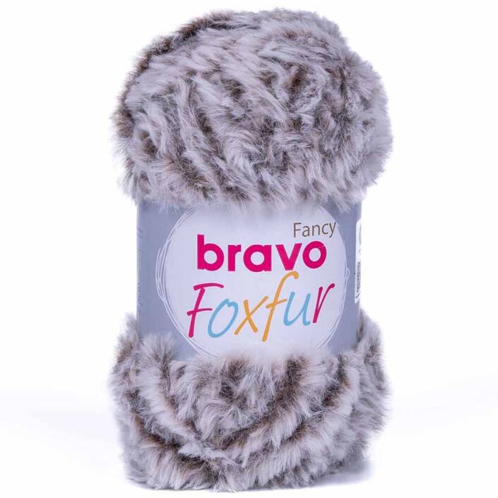 Bravo Foxfur Tavşan Tüyü 79 Açık Kahve Peluş İp ( 100 Gram ) - 1