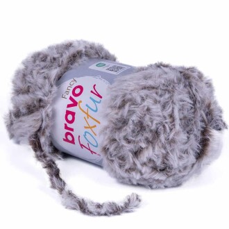 Bravo Foxfur Tavşan Tüyü 79 Açık Kahve Peluş İp ( 100 Gram ) - 2