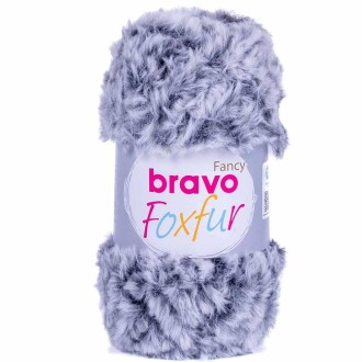 Bravo Foxfur Tavşan Tüyü 80 Antrasit Peluş İp ( 100 Gram ) - Orivyum