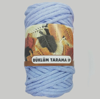 Büklüm Makrome Tarama İpi Açık Mavi ( 250 Gr ) - Rüya
