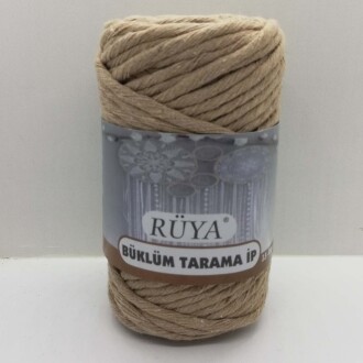Büklüm Makrome Tarama İpi Bej ( 250 Gr ) - Rüya