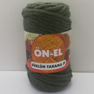 Büklüm Makrome Tarama İpi Haki Yeşil ( 250 Gr ) - Rüya