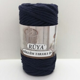 Büklüm Makrome Tarama İpi Lacivert ( 250 Gr ) - Rüya