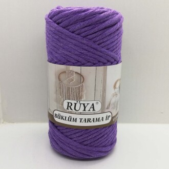 Büklüm Makrome Tarama İpi Lila ( 250 Gr ) - Rüya