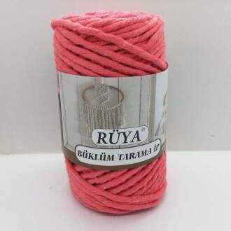 Büklüm Makrome Tarama İpi Mercan ( 250 Gr ) - Rüya